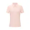 Camisa Polo Esportiva Leve Feminina 175g, Camiseta Sem Costura Colada com Toque Gelado de Manga Curta, Uniforme de Equipe com Logo Impresso