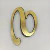 Nuevo acrílico dorado transfronterizo letra de pasto Pegatinas de espejo sala de estar dormitorio autoadhesivas pegatinas de pared decorativas 3D