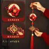Adorno Colgante Fruta Roja Carácter Fu Año de la Oveja 2027 Decoración de Año Nuevo Colgante Festival de Primavera Manija de Puerta de Año Nuevo Sala de Estar Atmósfera Festiva