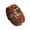 Punk directo de fábrica estilo retro europeo y americano pulsera punk de piel de vaca suministro estable joyería Yiwu pulsera de cuero genuino