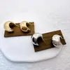 Oferta Especial 2023 Novo Estilo Popular Minimalista Estilo Cool Único Irregular Brincos Esféricos Metal Artesanato Pesado Nicho Fashion