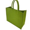 Bolso de fieltro verde Peekoo, bolso de hombro combinable, bolso de compras portátil de fieltro, bolso de regalo publicitario para empresas.