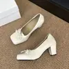 Zapatos de estilo retro sin cordones con punta cuadrada y corte bajo, cómodos para el verano, nuevos y versátiles zapatos Mary Jane con lazo para mujer 2026