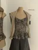 WGWE9531 Guangzhou Trece Líneas Ropa para Mujer 2026 Nuevo Estilo Petite Estilo Chica Popular Estampado de Leopardo Ajuste Delgado Camisola Verano