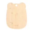 Tábua de Corte Personalizada em Formato de Urso de Bambu, Tábua de Cortar Frutas Doméstica, Tábua de Corte de Cozinha, Pode Ser Personalizada com Fotos e Rótulos