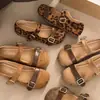 Novedad Otoño 2026 Hebilla de Cinturón Estilo Retro Zapatos Planos Dulces y Frescos Moda Zapatos Mary Jane de Suela Suave y Poco Profundos para Mujer