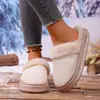 Suministro Exclusivo Transfronterizo de Zapatos de Algodón de Moda Versátiles para Pareja de Invierno con Tacón Cubierto, Botas de Nieve Cálidas para el Hogar con Forro de Felpa y Suelas Gruesas