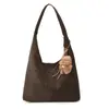 Nova Bolsa Transversal de Camurça Outono e Inverno para Mulheres, Estilo Descontraído, Grande Capacidade, Sensação de Luxo, Bolsa de Ombro para Mulheres do Dia a Dia