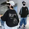Roupas de Primavera para Meninos, Moletom de Lã, Roupas de Outono, Novo Estilo Coreano, Suéter Bonito Casual para Crianças de Meia-Idade e Grandes, Meninos