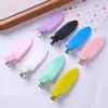 6cm populares grandes clips para el cabello de color macarrón gelatina sin costuras clips de pico de pato al por mayor accesorios para clips de cabello con pegamento de crema DIY