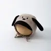 Gorro de bebé de dibujos animados para otoño e invierno, gorro con protección para la fontanela para bebés varones y mujeres, gorro fetal protector solar y a prueba de viento para niños pequeños