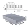 Dissipador de Calor de Alumínio Radiador de Armazenamento de Energia Perfil Amplificador Roteador Condução Térmica Bloco de Alumínio Fixo Resfriamento de Placa-Mã Eletrônica Personalizado