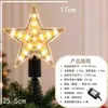Múltiples Tipos de Estrellas Transparentes de Plástico Luminosas para la Punta del Árbol de Navidad con Luz Cálida, Luces de Colores Intermitentes y Decoraciones Luminosas para la Punta del Árbol de Navidad en Forma de Estrellas de Cinco Puntas