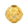 Plata S925 Chapada en Oro Diamante Molino de Viento Flor Florero Accesorios DIY Nuevo Chinoiserie Lujo Accesible Versátil Accesorios de Cuentas