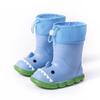 Botas de chuva infantis de tubarão, de cano médio, para meninas, antiderrapantes, fofas, de verão, para bebês meninas, com cordão, sapatos d'água para jardim de infância