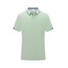 Verão fino equipe de negócios vestuário de negócios roupas de trabalho Camisa polo manga curta gola lapela camiseta top de trabalho impressão personalizada