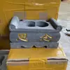 Quemador de Incienso Cuadrado para Exteriores para Ofrendas en Tumbas, Mesa de Altar para Salones Ancestrales, Quemador de Piedra para Incienso para Exteriores Hecho de Piedra Azul y Mármol