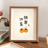 Novo Estilo Chinês Paz e Alegria Moldura de Foto Vazada Suporte de Exibição Pintura Decorativa de Maçã Ornamento de Mesa Presente de Inauguração Venda por Atacado