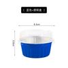 Taza de papel de aluminio grueso para hornear, taza para pudín de pastel de durián, 125 ml, molde redondo para hornear, taza de la Bella Nieve