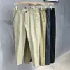 Ropa de Hombre Xintang 2026 Primavera/Verano Nuevo Cintura Elástica Corte Delgado Longitud 9/10 Rectos Pantalones Casuales para Hombre Venta al por Mayor