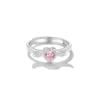 Anillo de Pareja Alas de Ángel Un Par Anillo de Pareja Un Hombre y Una Mujer Alto Sentido Nicho Abierto Ajustable