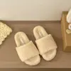 2026 Marea Roja Zapatillas Cómodas Hogar Zapatillas de Algodón Zapatillas Peludas para Mujer Zapatillas Planas para Exteriores Otoño Invierno Estilo Ins