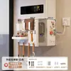 Cubierta para calentador de agua con apertura, decoración de tubería de gas, estante de tablero perforado para cocina, panel de ocultación de gas natural