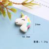 Accesorios de Resina Galleta de Unicornio Arcoíris Barniz Escarchado DIY Funda para Teléfono Móvil Horquilla Material Cuerda de Cuero Pegamento Accesorios para el Cabello