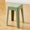 Banqueta de Plástico para Uso Doméstico, Espessa e Resistente para Adultos, Adequada para Sala de Estar e Mesa de Jantar, Antiderrapante, Empilhável, Banqueta Alta Simples