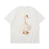 Roupas Masculinas Jie Zhan Divertida Ilustração Emocional Camiseta de Manga Curta 2026 Primavera e Verão Nova Marca Tendência Estilo Solto Casual Top