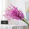 5 garfo flor artificial dançando orquídea amarelo flor falsa cross-border phalaenopsis bouquet casamento decoração decoração ornamentos orquídea dançante