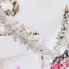 Decoración de fondo para fiesta navideña tira de color decoración de sala de bodas forma múltiple color guirnalda cinta cinta de cifrado