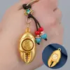 Pinza de cangrejo de cobre de imitación cadena de llaves giratoria 12 signos del zodíaco manos colgante de llave de coche rico lugar escénico regalo popular