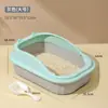 Caja de arena semicerrada para gatos, inodoro extragrande antisalpicaduras, suministros para gatos, caja de arena para gatos, venta directa al por mayor