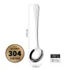 304 Colher de Aço Inoxidável Colher de Jantar Doméstica Colher Alça Longa Colher de Mistura Colher de Café Colher de Sobremesa Garfo Colher Redonda Talheres