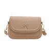 Bolsa Pequena Fashion Estilo Coreano Nova Coleção Verão 2026 Bolsa Feminina Bolsa de Ombro Retro com Laço Bolsa Transversal Texturizada Tendência