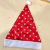 Chapéu de Pelúcia Papai Noel Cereja Vermelha Outono Inverno Foto de Ambiente Adereço de Cabeça Natal Cos Fantasia Chapéu