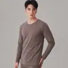 Ropa interior térmica ligera de oxígeno 240g Set súper elástico para hombre y mujer, cuello alto y bajo, terciopelo alemán, calentamiento rápido, ropa interior térmica cepillada por ambos lados