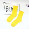 Calcetines Apilados Morados de Moda para Niños Otoño e Invierno Nuevos Todo Algodón Sueltos Enrollados Calcetines de Media Caña ins Calcetines Rojos de Internet Calcetines para Mujeres Embarazadas