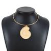 Collar y pendientes con colgante de estrella de mar y caracola con personalidad transfronteriza europea y americana, joyería de nicho de estilo playero metálico a la moda para mujer
