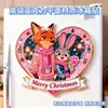 Ímãs Magnéticos Decorativos de Alta Qualidade para Geladeira Doméstica, Judy e Nick de Zootopia, 2 Peças Colecionáveis de Natal