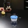 Contenedor redondo de plástico engrosado para alimentos, lonchera apta para microondas, lonchera calentable para oficinistas, con tapa, gran capacidad, al por mayor