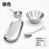 Set de Cuencos para Postre de Acero Inoxidable Cuenco para Smoothie de Acero Inoxidable Cuenco para Raspado de Hielo Cuenco para Helado y Fruta Tienda de Postres Uso Comercial