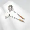 Dropshipping Cuchara de Acero Inoxidable Uso Diario Utensilios de Cocina Suministros para Hotel Sartén Cuchara Cuchara de Chef Cuchara para Servir Herramientas de Cocina