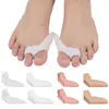 Funda Protectora de Hueso de Pie Grande de Silicona Separador de Dedo Gordo del Pie Corrector de Dedos del Pie Separador Transpirable de Doble Agujero