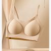 Base Líquida Invisible, Brasier sin Costuras con Almohadilla Fija Integrada, Corte Ajustado, Ropa Interior Antiflacidez, Antiexposición