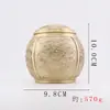 Latas de Chá Baifu de Dragão e Fênix de Latão Latas Seladas Enfeites para Escritório e Casa Essenciais para Hospitalidade Artesanato Peças de Bronze