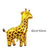Nuevo lindo animal del bosque leopardo león elefante tema globo de película de aluminio suministros de decoración para fiesta de cumpleaños al por mayor