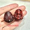 Palo de Rosa Tallado Cabeza de Gato de la Alegría Buda Sin Fase Zorro de Nueve Colas DIY Wen Juega Cuentas de Buda Accesorios de Joyería Cadena de Teléfono Móvil Pulsera