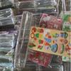 Juego de pegatinas de ladrillos de tarjeta adhesiva al por mayor, ladrillos de tarjeta adhesiva que tiemblan con explosiones, ladrillos de tarjeta adhesiva transparentes, ladrillos de tarjeta DIY